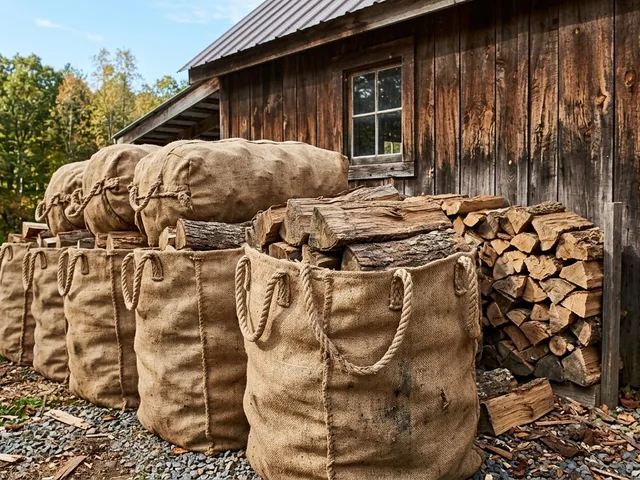 Дрова в мешках 30 л в Бронницах